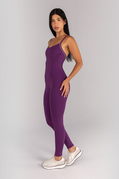 Standard Jumpsuit (Amethyst / Off-White)
