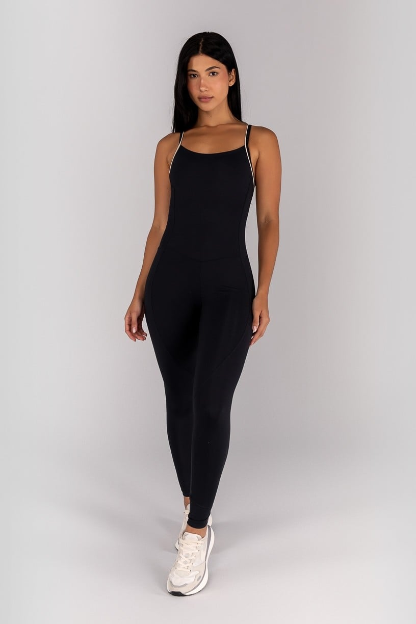 Standard Jumpsuit (Black / Off-White)
