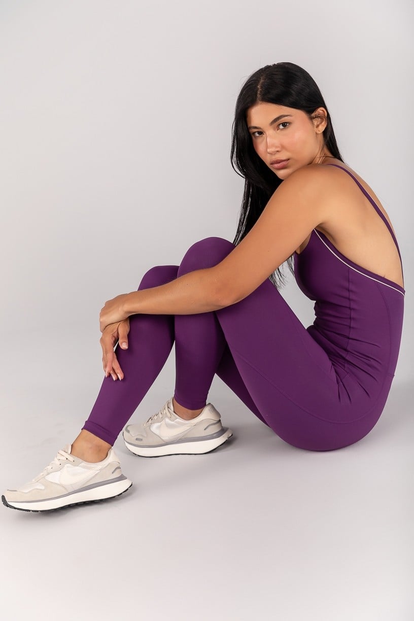 Standard Jumpsuit (Amethyst / Off-White)