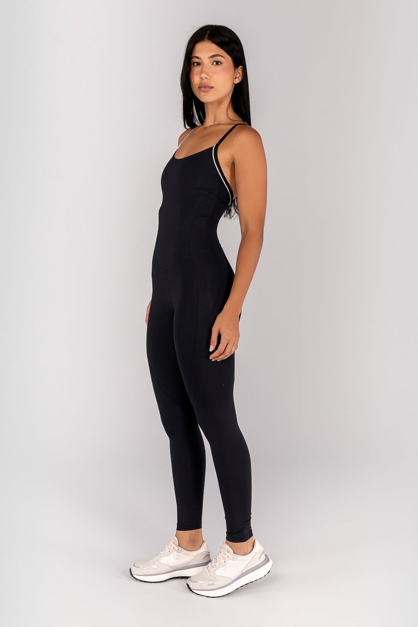 Standard Jumpsuit (Black / Off-White)